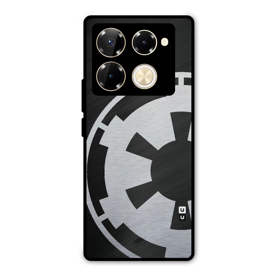 White Wheel Metal Back Case for Infinix Note 40 Pro