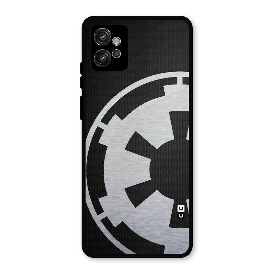 White Wheel Metal Back Case for Moto G32
