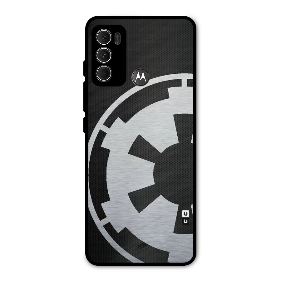 White Wheel Metal Back Case for Moto G60