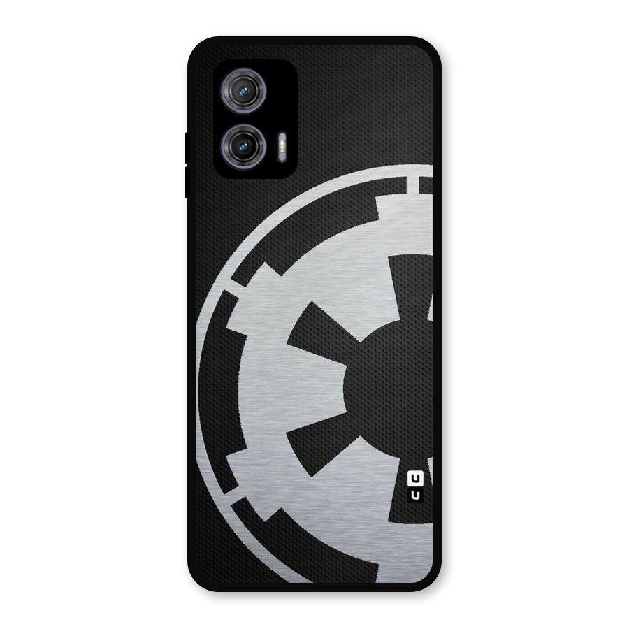 White Wheel Metal Back Case for Moto G73