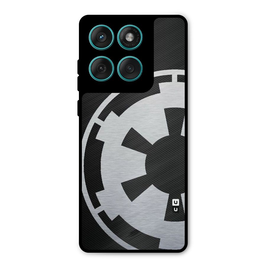 White Wheel Metal Back Case for Motorola Edge 60 Fusion