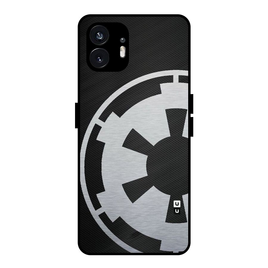 White Wheel Metal Back Case for Nothing Phone 2