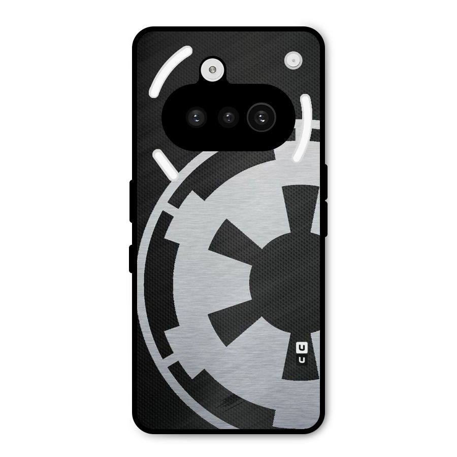 White Wheel Metal Back Case for Nothing Phone 3a