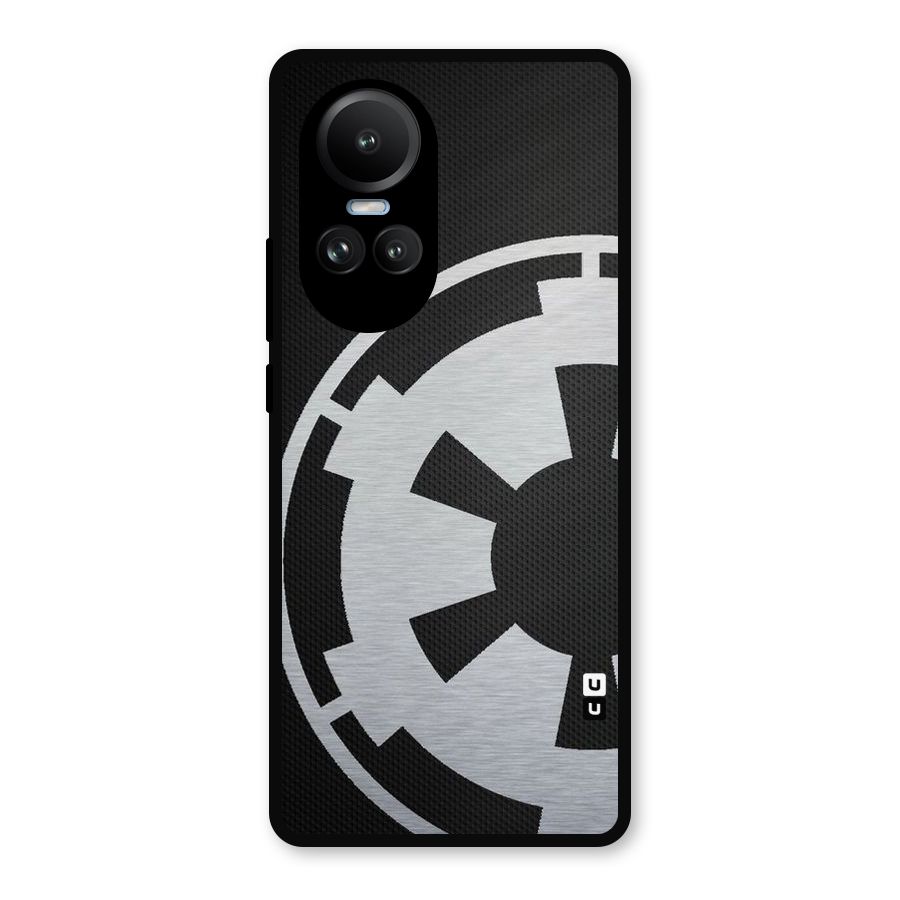 White Wheel Metal Back Case for Oppo Reno10 Pro