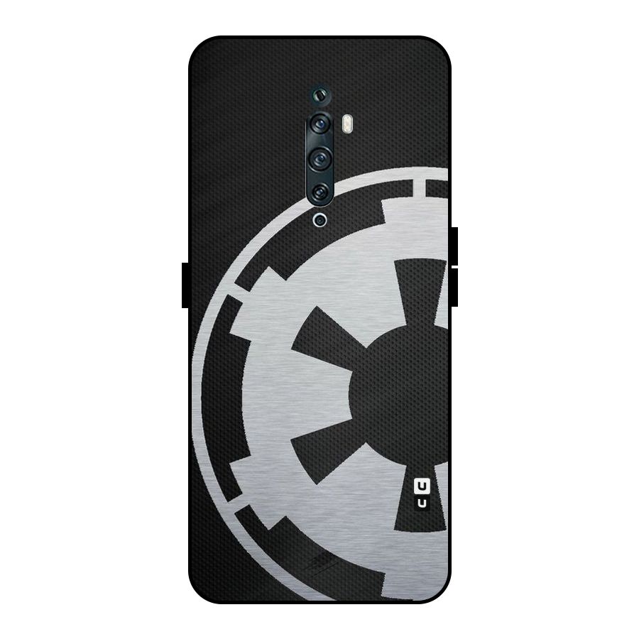 White Wheel Metal Back Case for Oppo Reno2 F