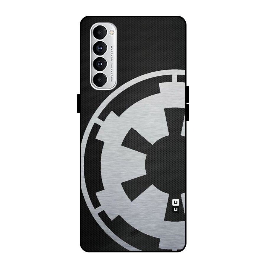 White Wheel Metal Back Case for Oppo Reno4 Pro