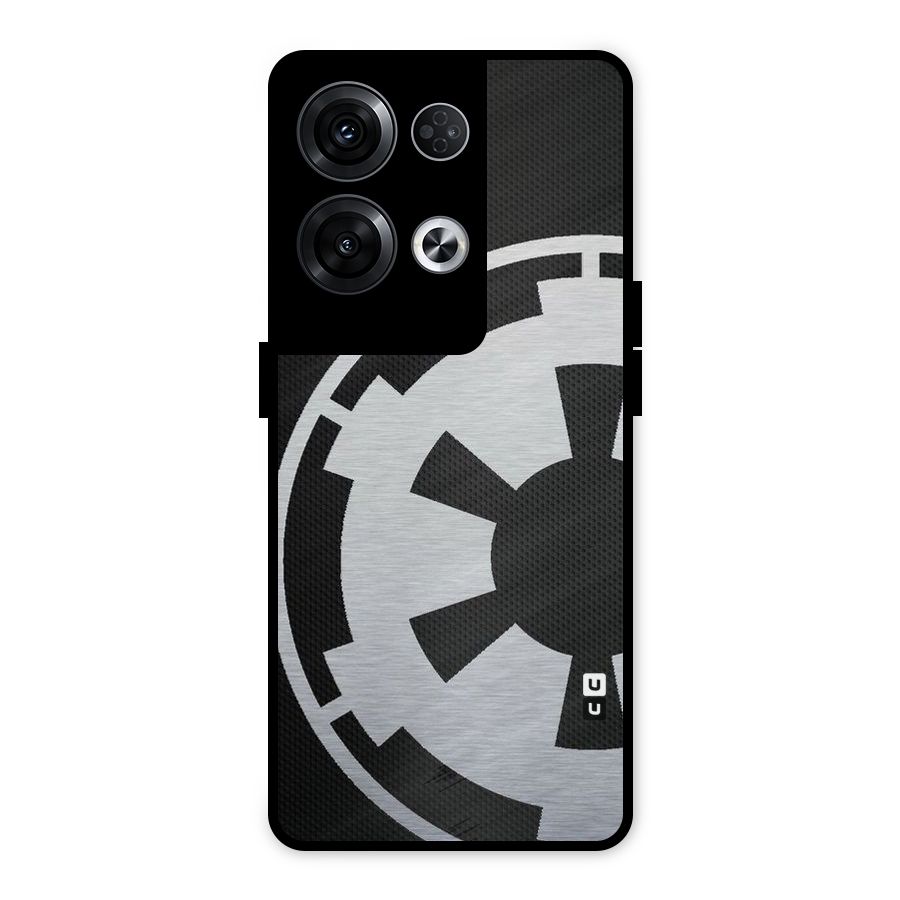 White Wheel Metal Back Case for Oppo Reno8 Pro 5G