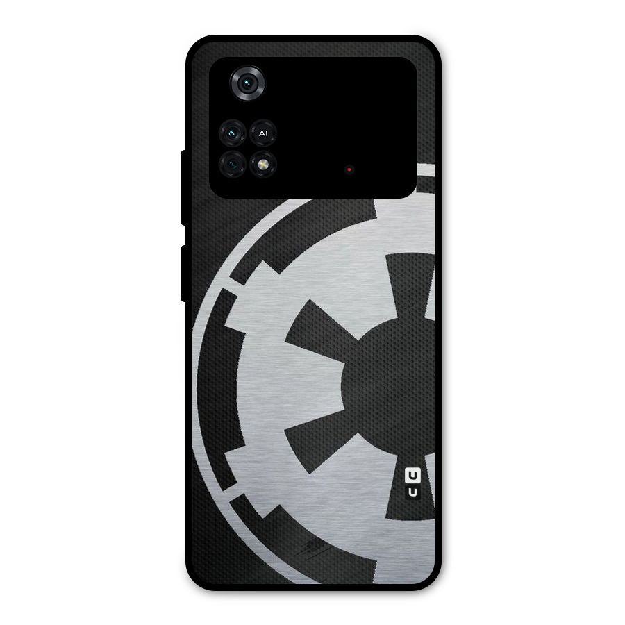 White Wheel Metal Back Case for Poco M4 Pro 4G