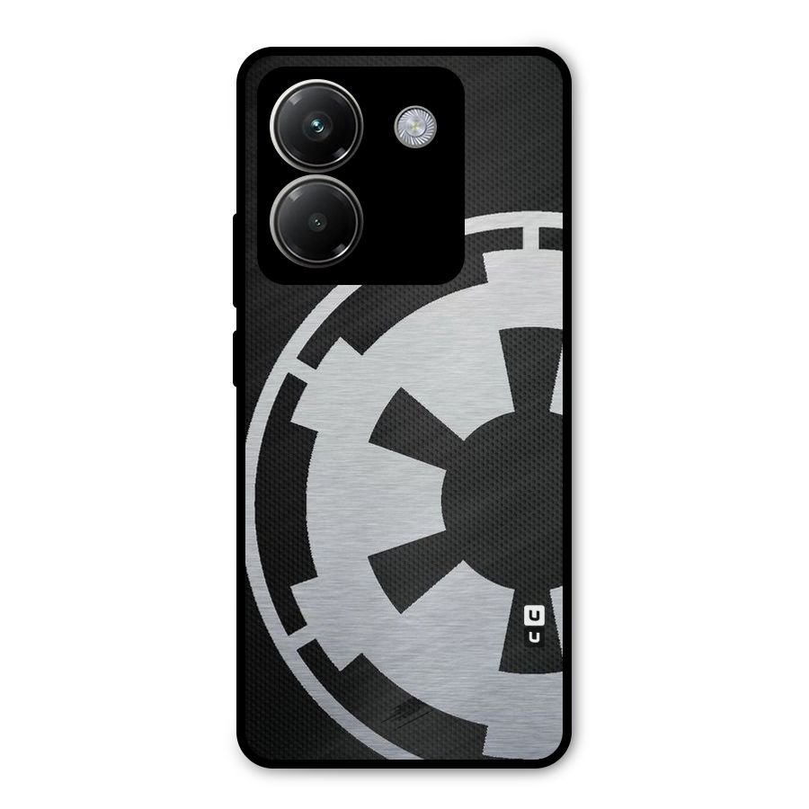 White Wheel Metal Back Case for Poco M7 Pro 5G