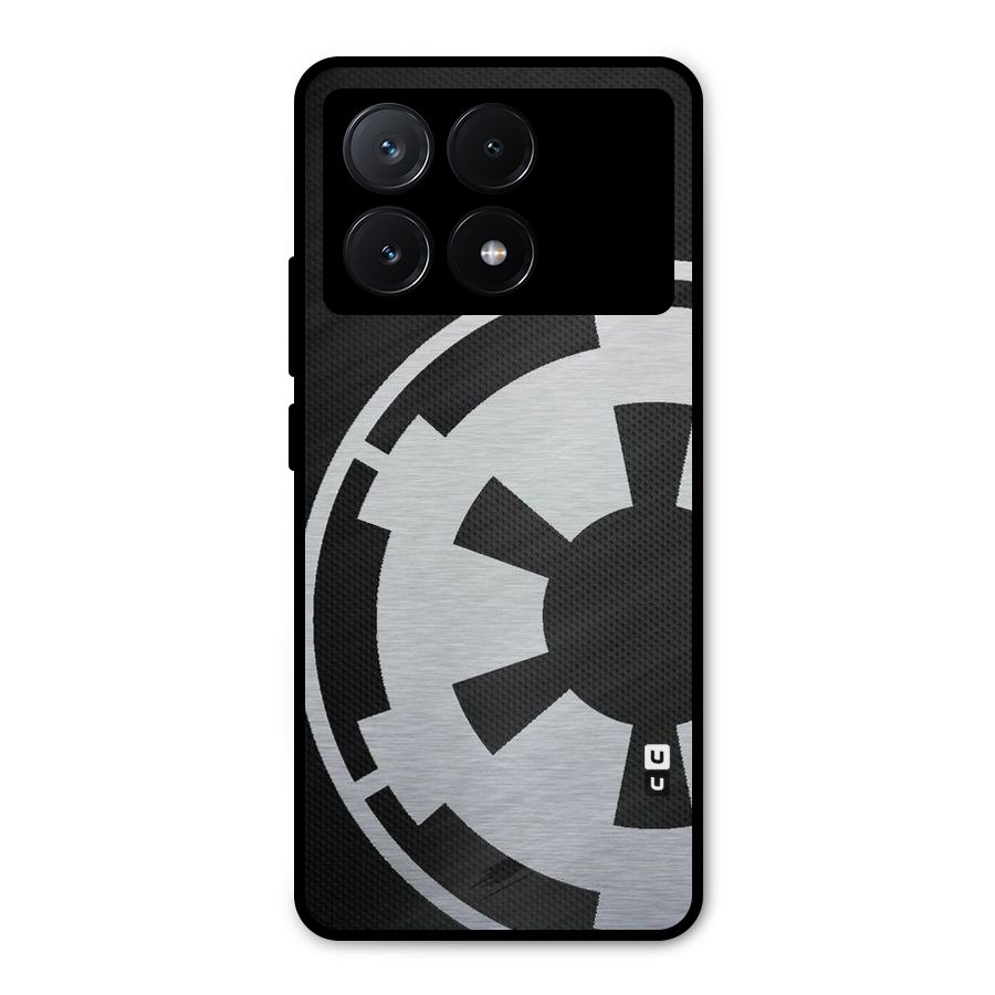 White Wheel Metal Back Case for Poco X6 Pro