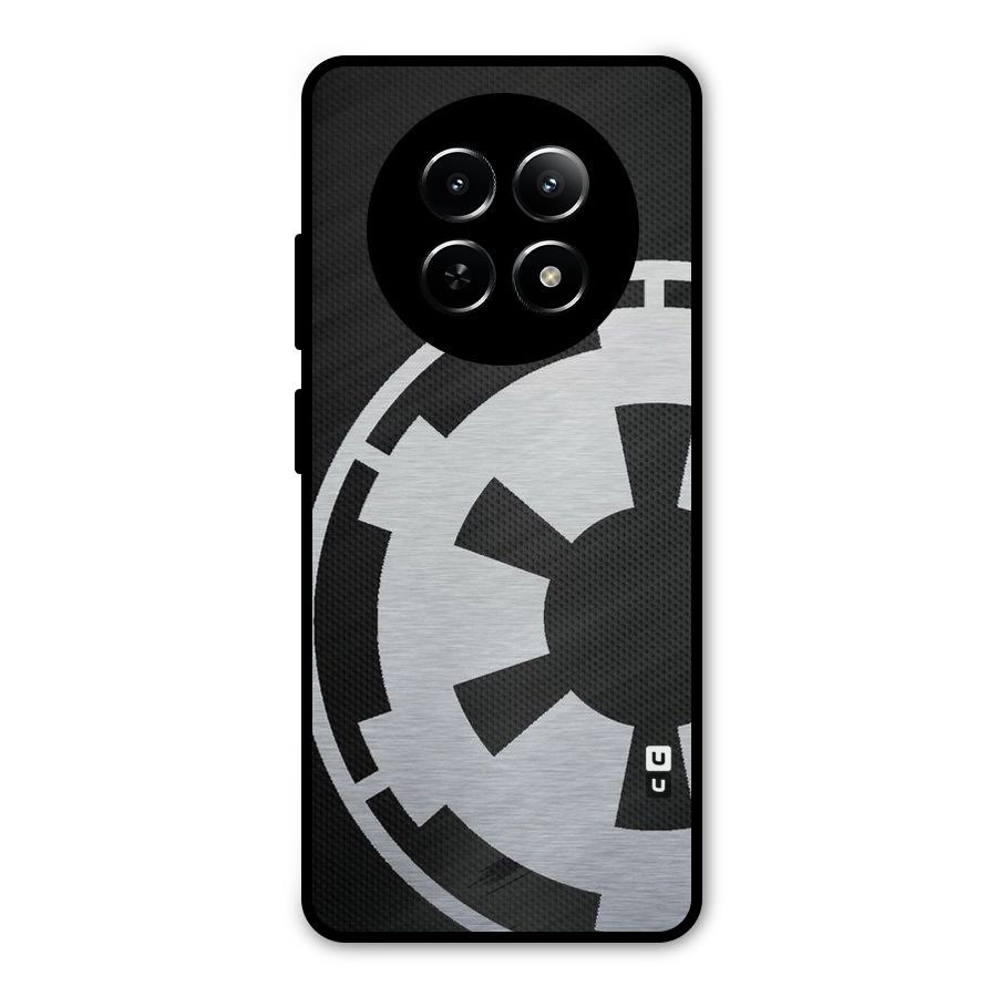 White Wheel Metal Back Case for Realme 13