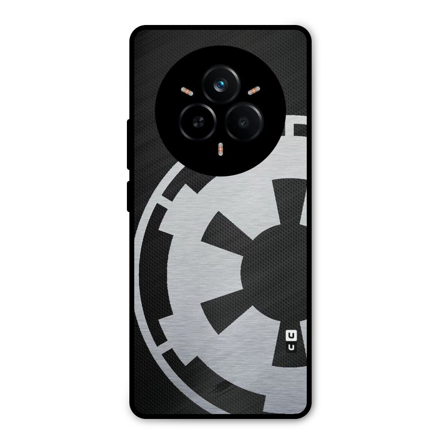White Wheel Metal Back Case for Realme 14 Pro