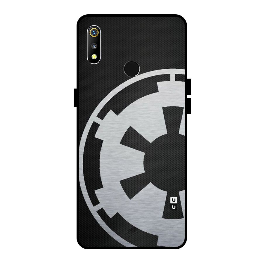 White Wheel Metal Back Case for Realme 3