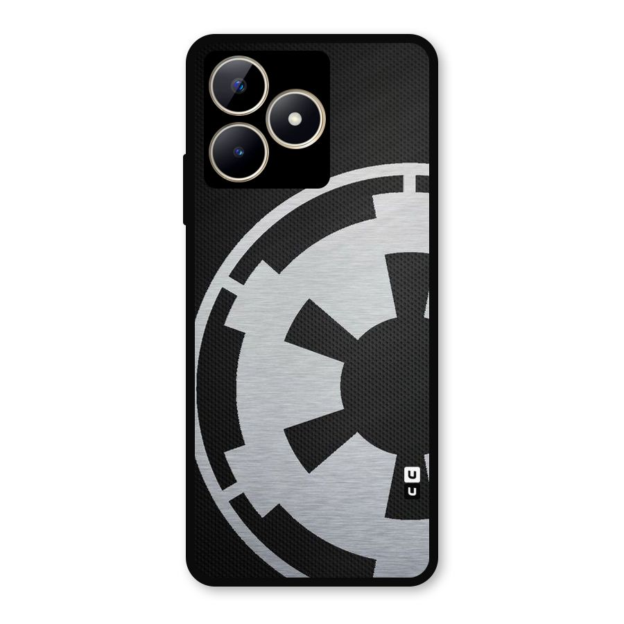 White Wheel Metal Back Case for Realme C53