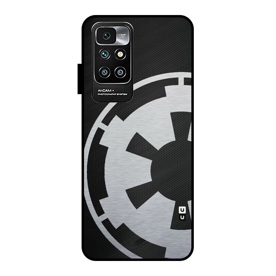White Wheel Metal Back Case for Redmi 10 Prime