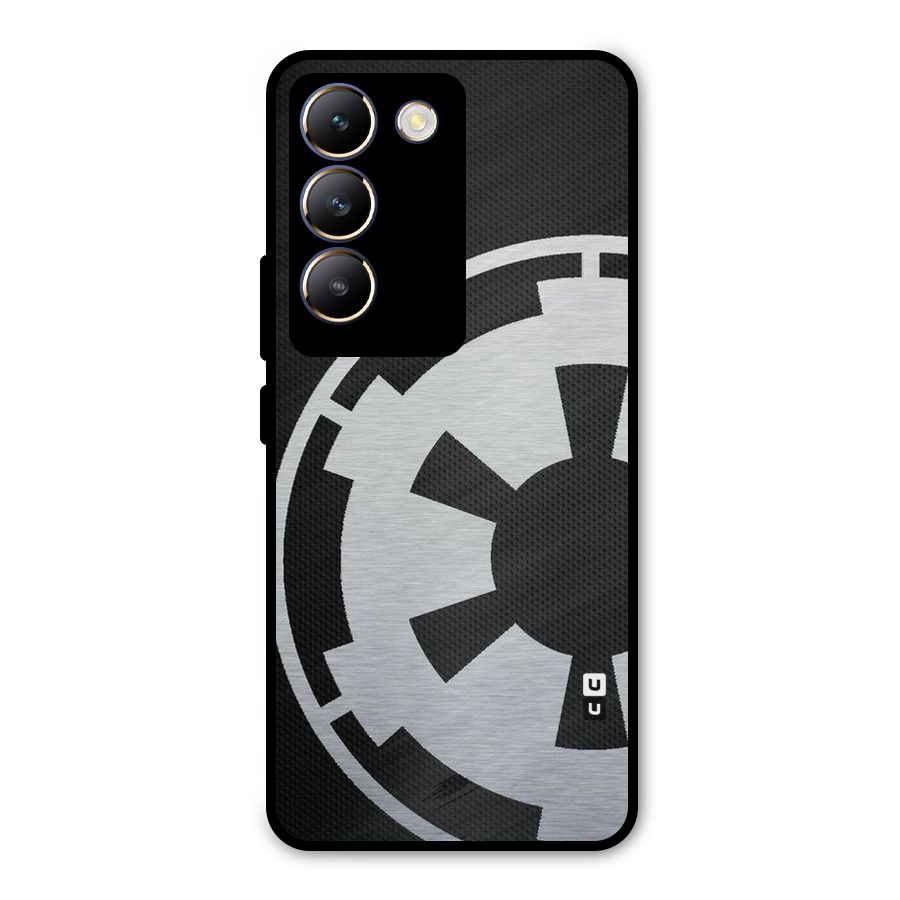 White Wheel Metal Back Case for Vivo T3 5G