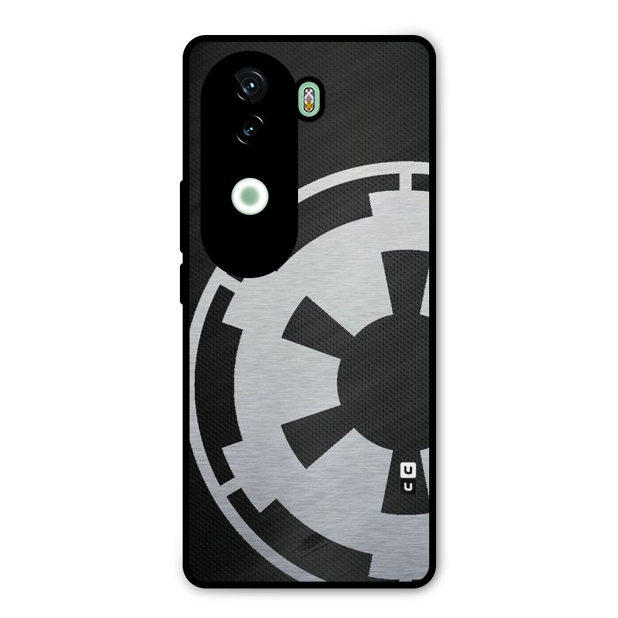 White Wheel Metal Back Case for Vivo V40e