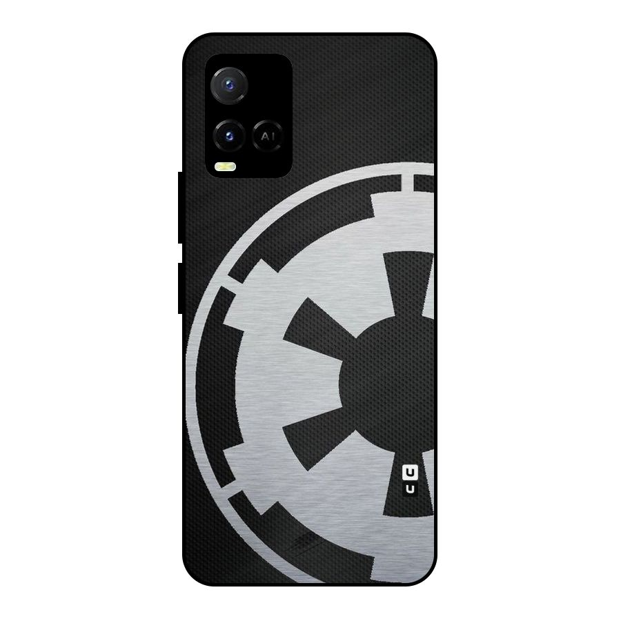 White Wheel Metal Back Case for Vivo Y21T