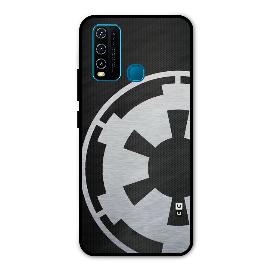 White Wheel Metal Back Case for Vivo Y50