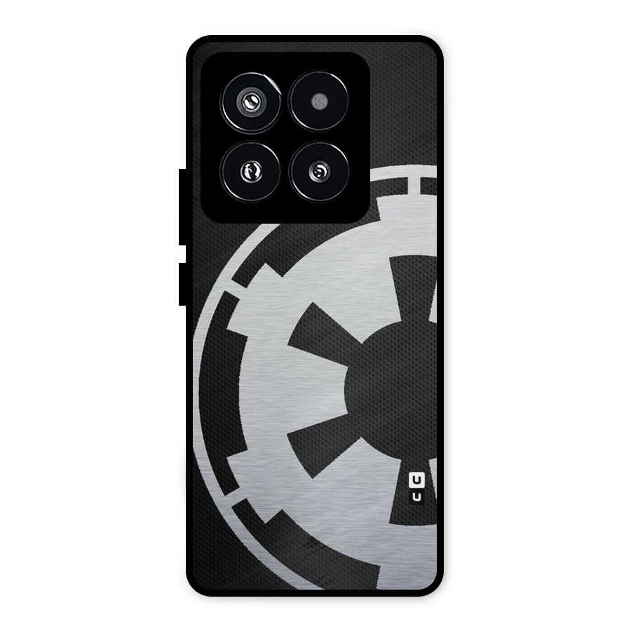 White Wheel Metal Back Case for Xiaomi 14 Pro