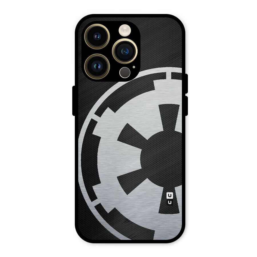 White Wheel Metal Back Case for iPhone 14 Pro