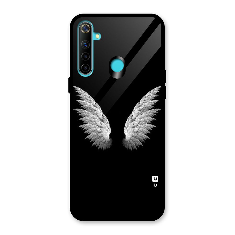 White Wings Glass Back Case for Realme 5i