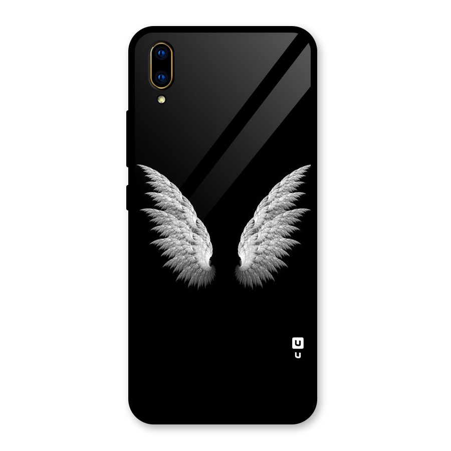 White Wings Glass Back Case for Vivo V11 Pro
