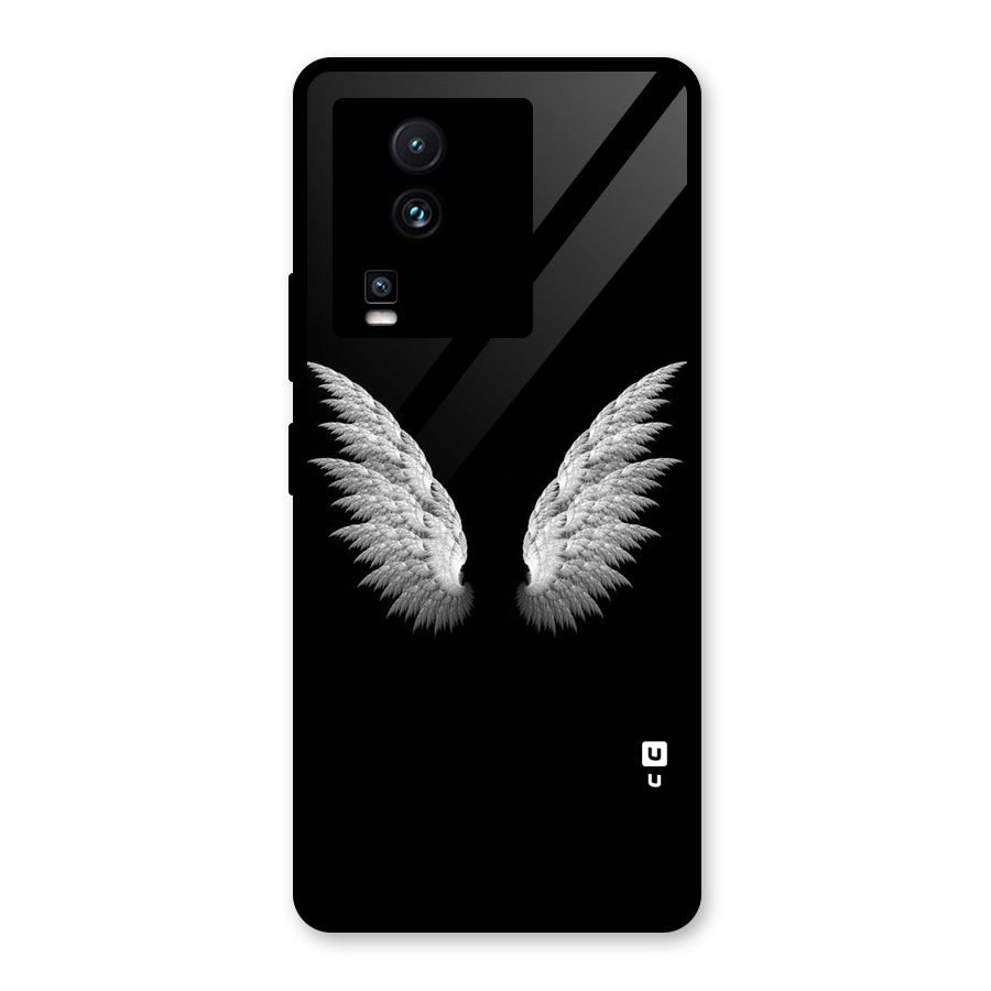 White Wings Glass Back Case for Vivo iQOO Neo 7