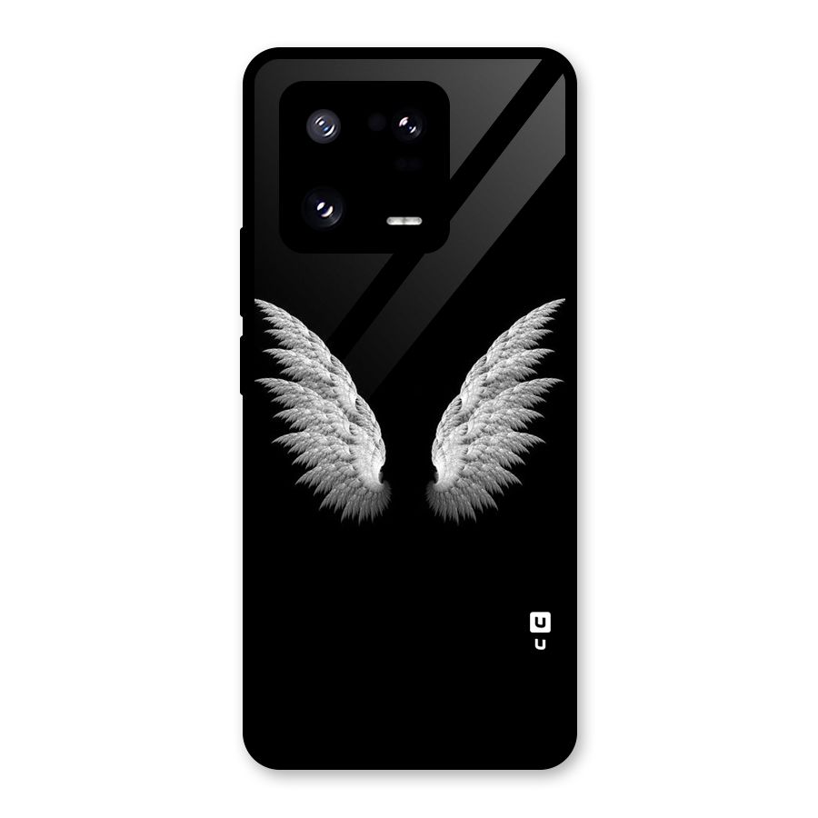 White Wings Glass Back Case for Xiaomi 13 Pro