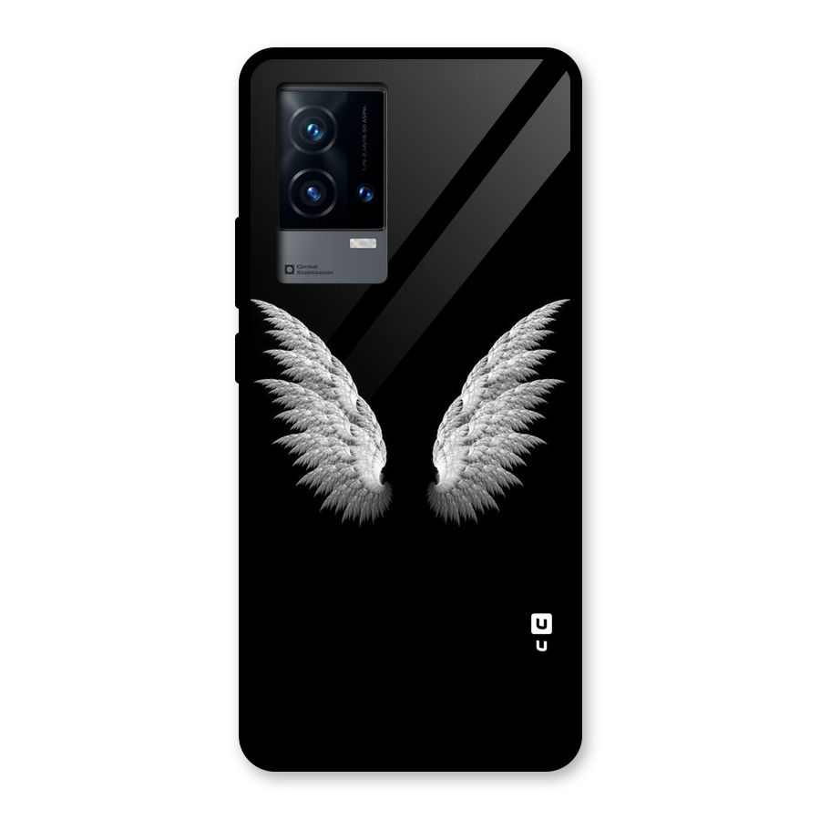 White Wings Glass Back Case for iQOO 9 5G