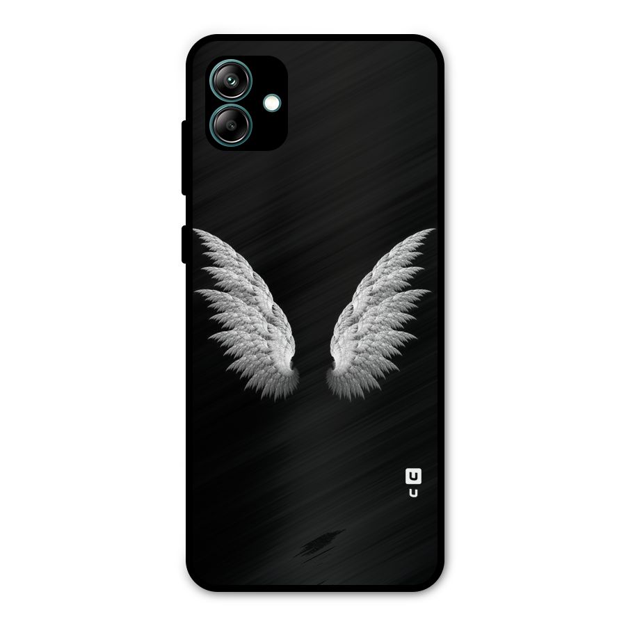 White Wings Metal Back Case for Galaxy A04