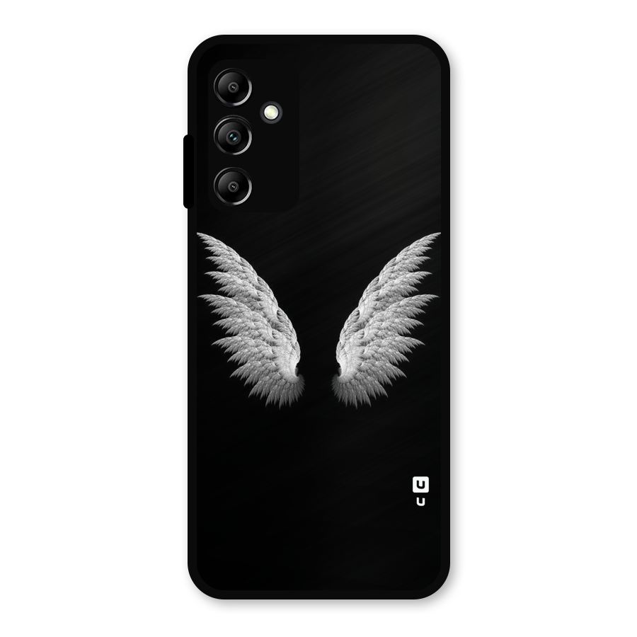 White Wings Metal Back Case for Galaxy A14 5G