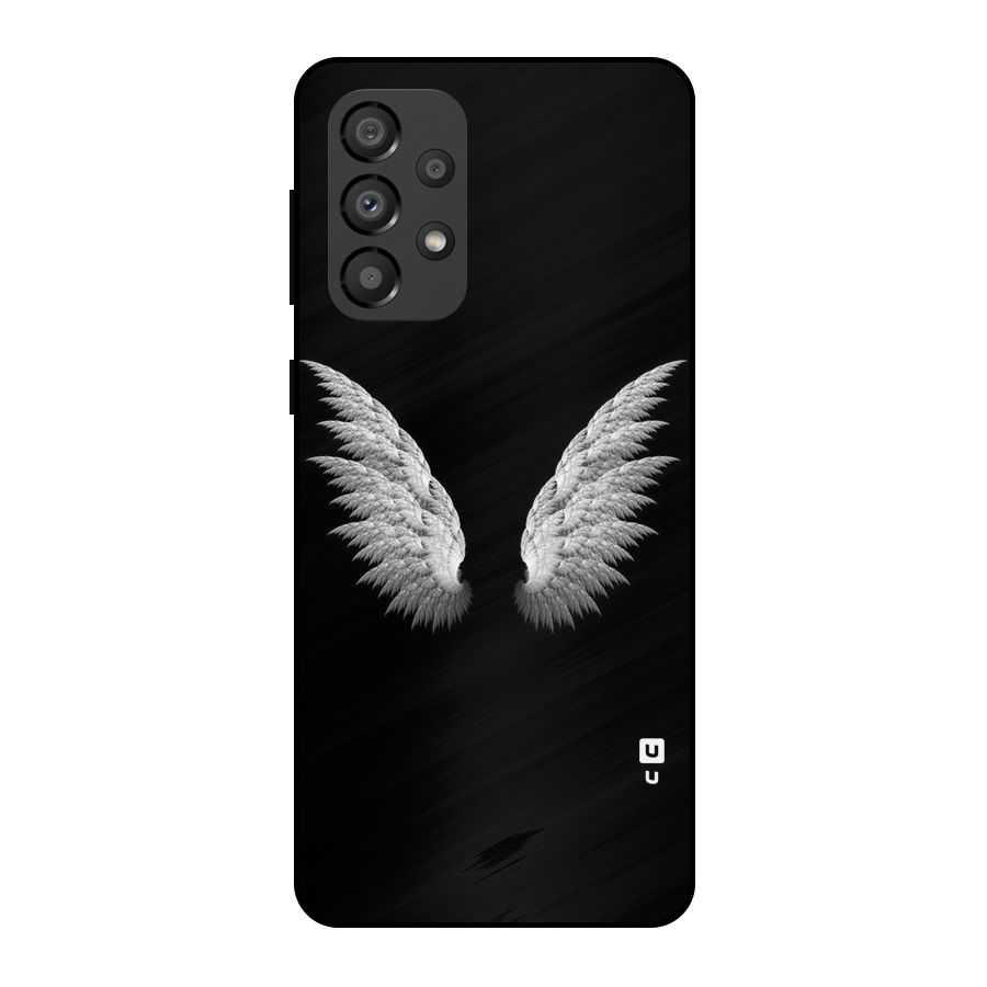 White Wings Metal Back Case for Galaxy A33 5G