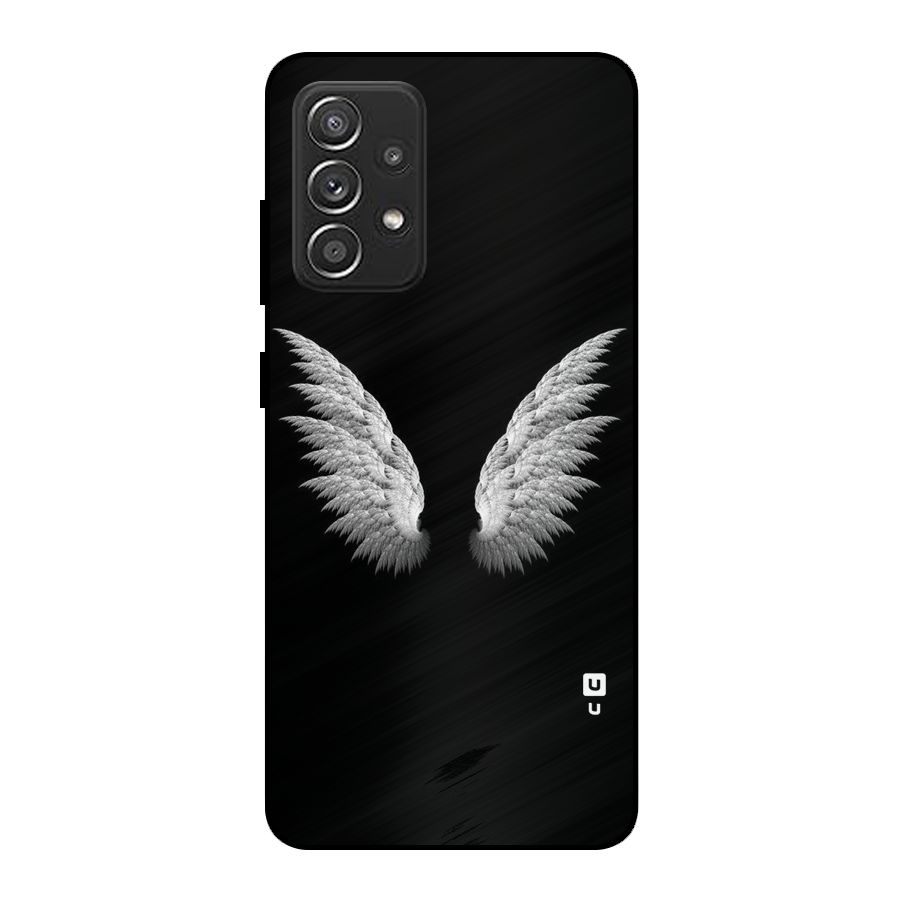White Wings Metal Back Case for Galaxy A52
