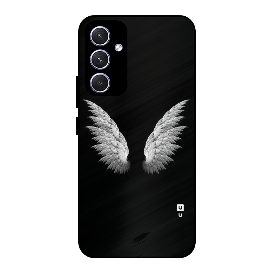 White Wings Metal Back Case for Galaxy A54