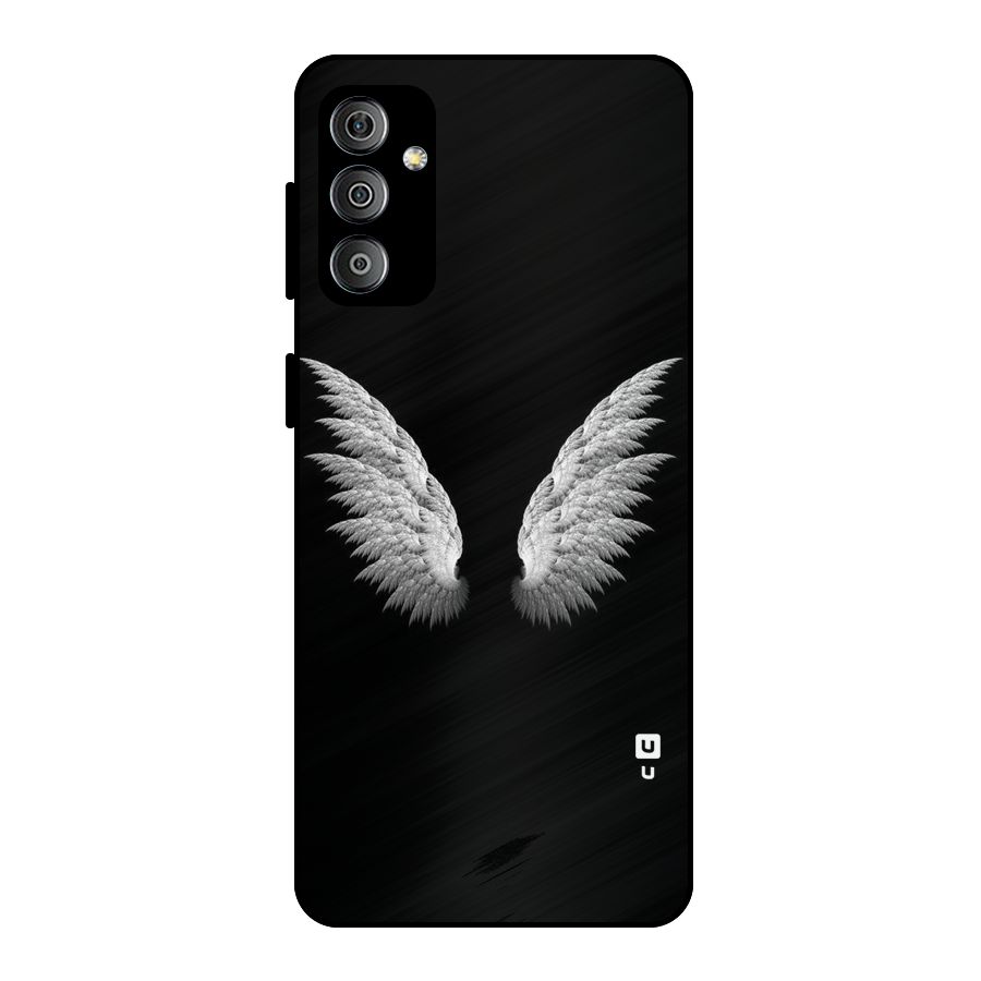 White Wings Metal Back Case for Galaxy F23