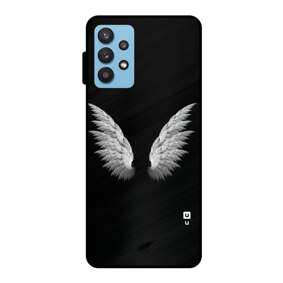 White Wings Metal Back Case for Galaxy M32 5G