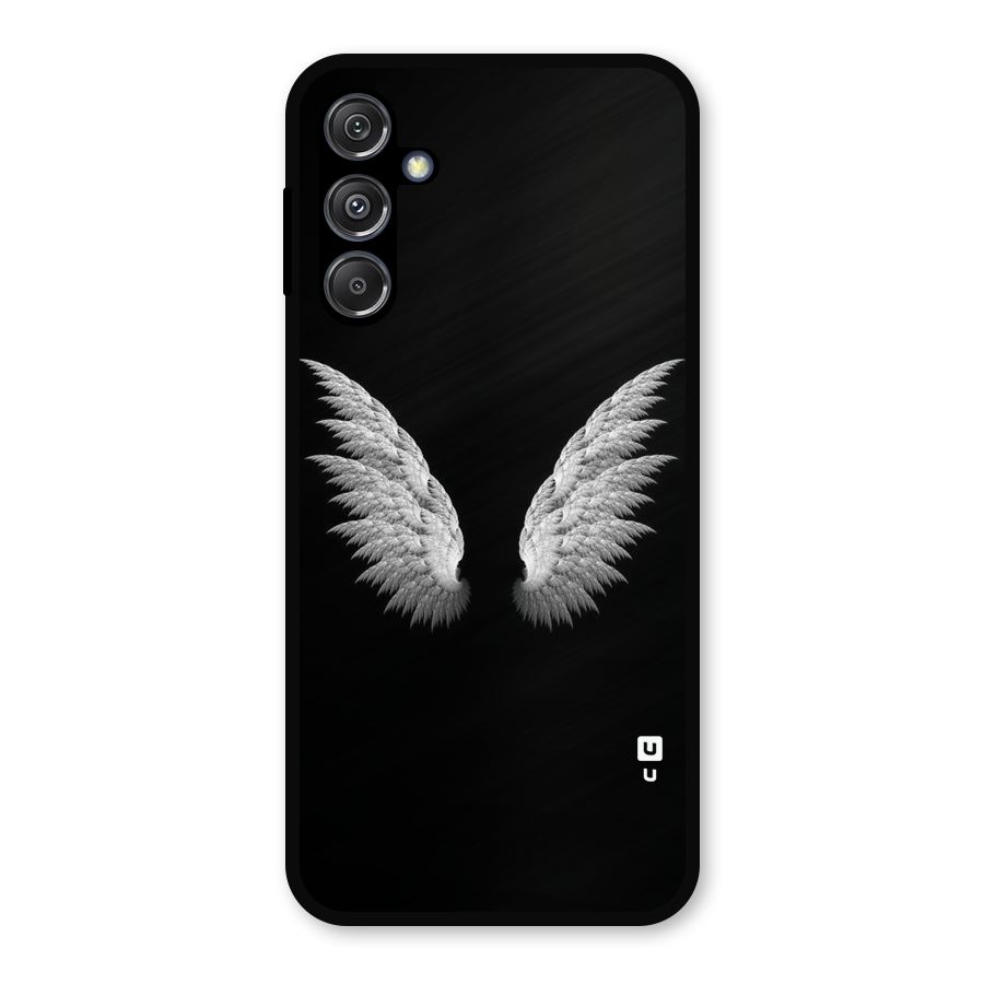White Wings Metal Back Case for Galaxy M34 5G
