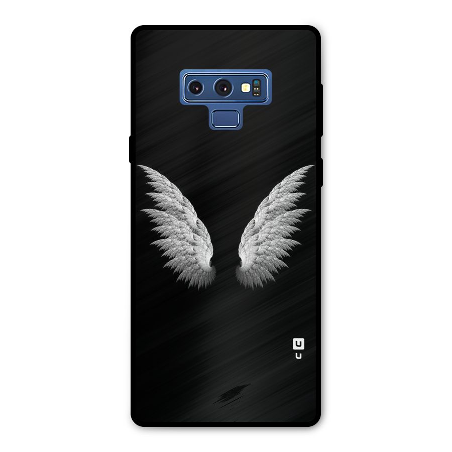 White Wings Metal Back Case for Galaxy Note 9