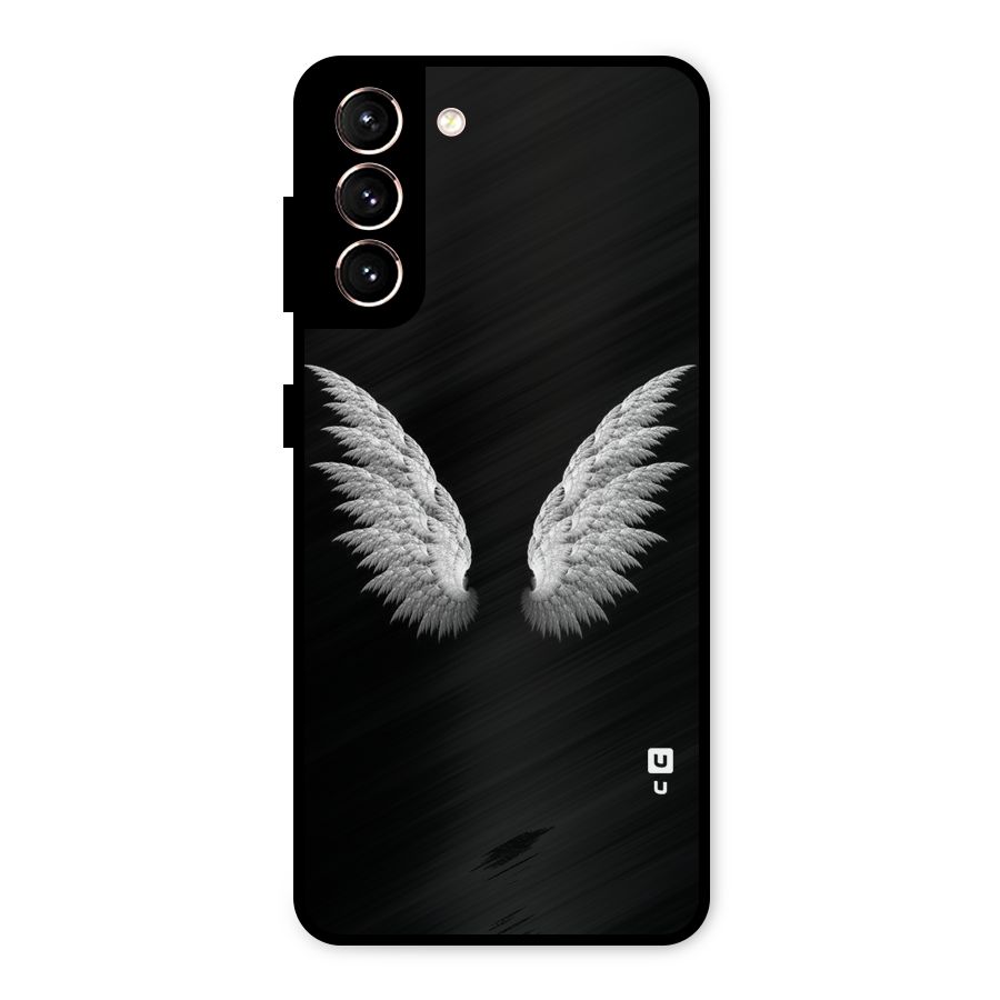 White Wings Metal Back Case for Galaxy S21 5G