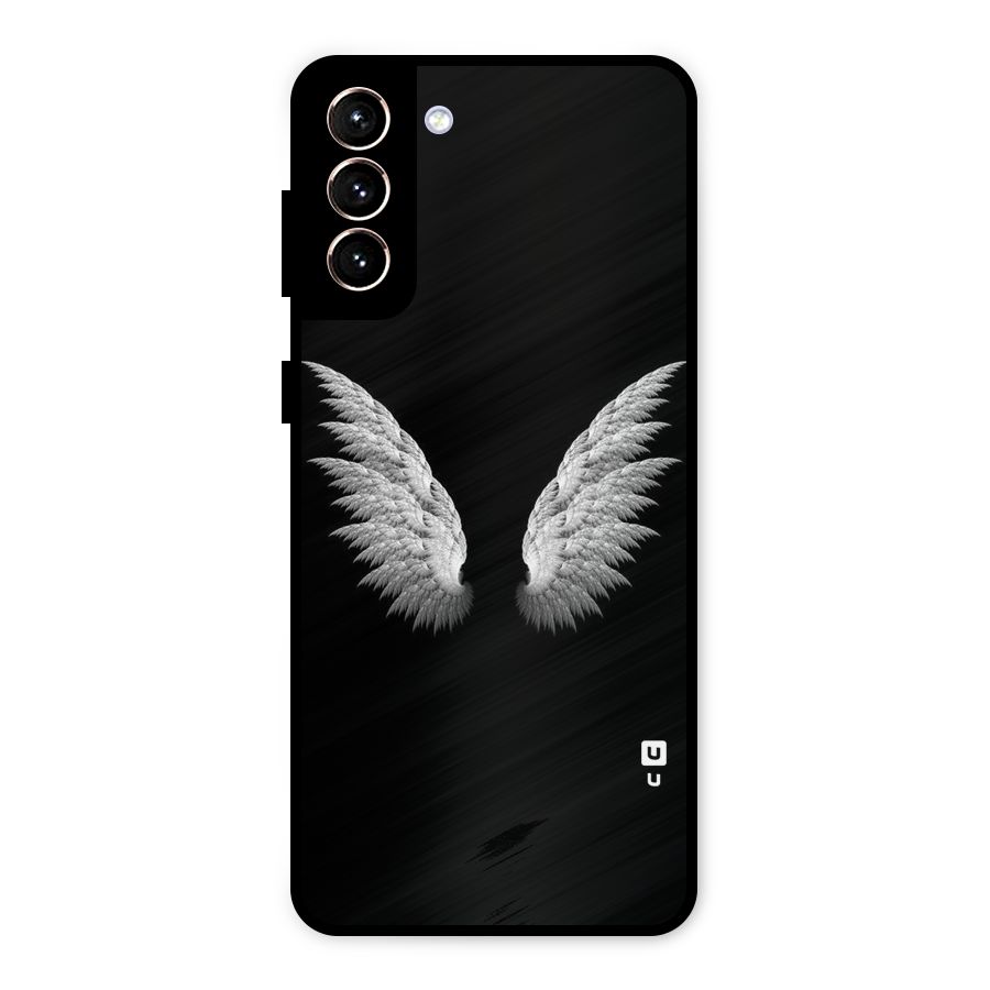 White Wings Metal Back Case for Galaxy S21 Plus