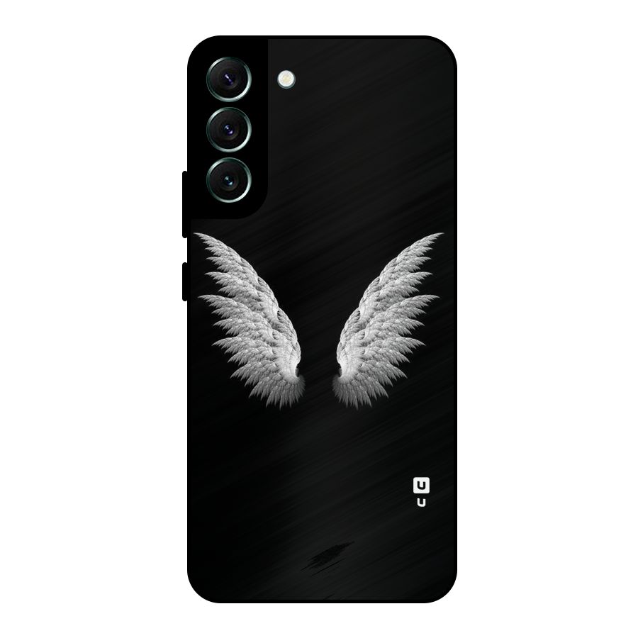 White Wings Metal Back Case for Galaxy S22 Plus 5G