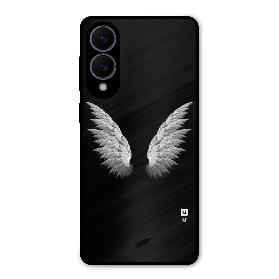 White Wings Metal Back Case for Galaxy S25 Edge