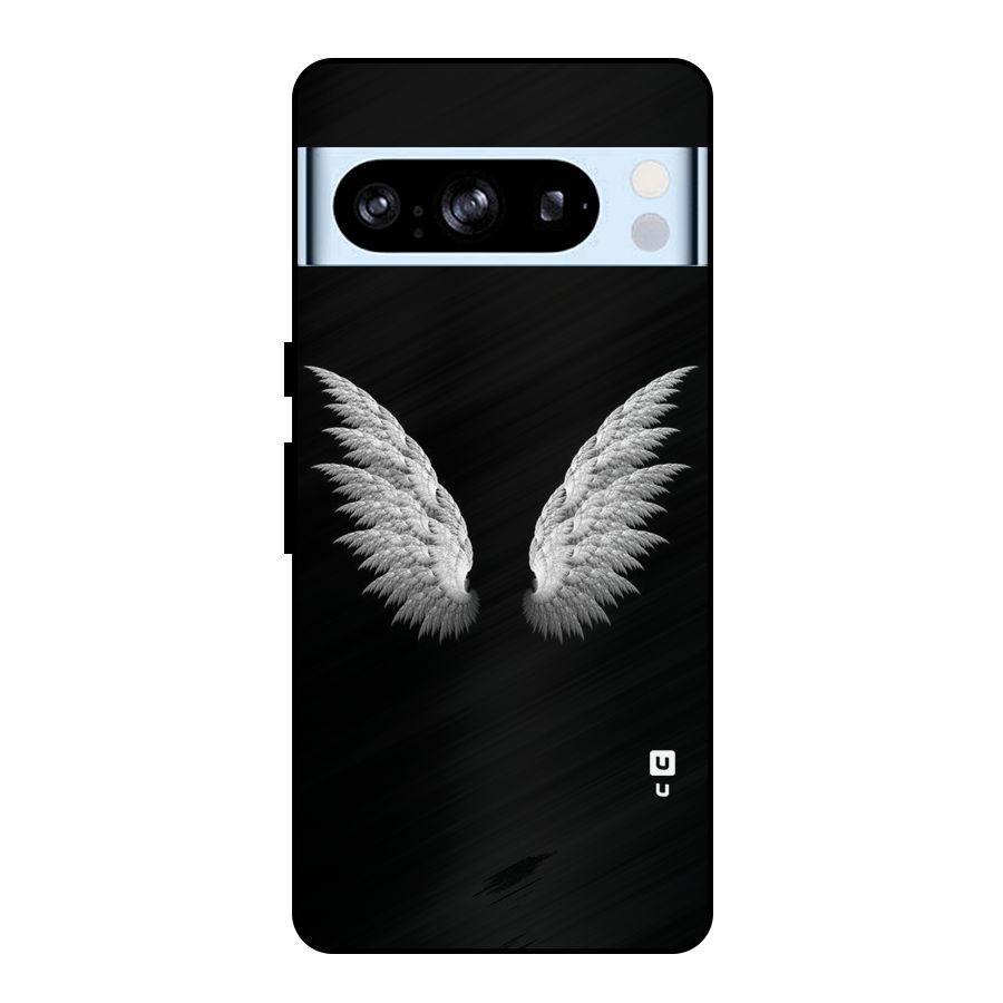 White Wings Metal Back Case for Google Pixel 8 Pro