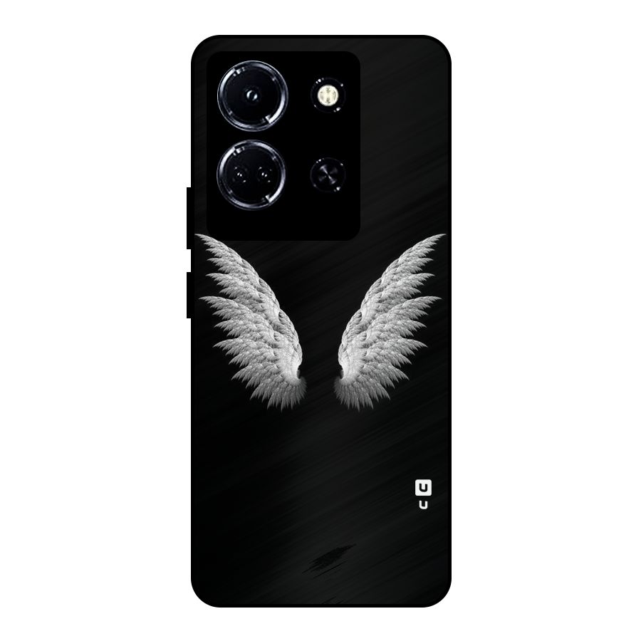 White Wings Metal Back Case for Infinix Note 30 5G