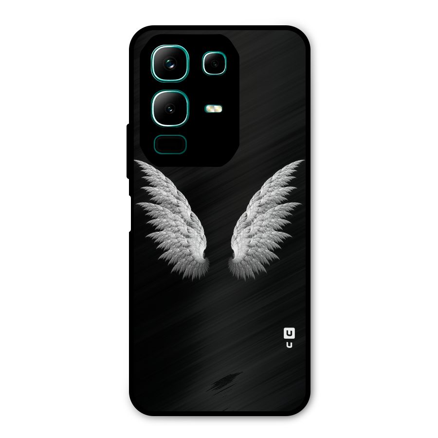 White Wings Metal Back Case for Infinix Note 50x