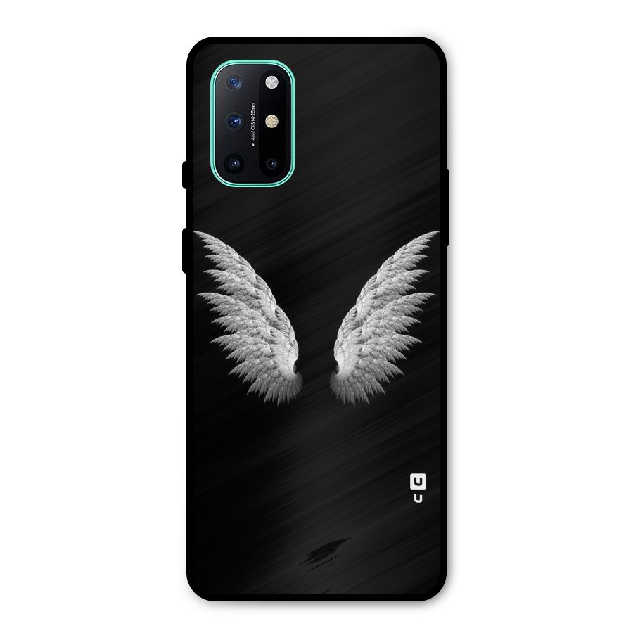 White Wings Metal Back Case for OnePlus 8T