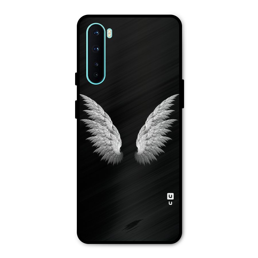 White Wings Metal Back Case for OnePlus Nord