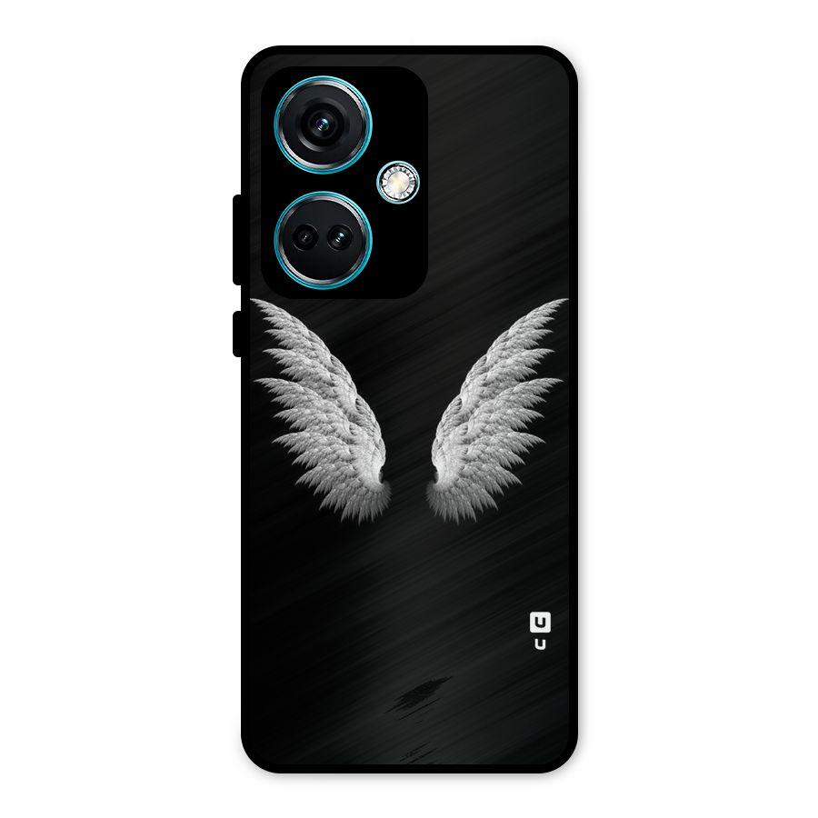 White Wings Metal Back Case for OnePlus Nord CE 3 5G