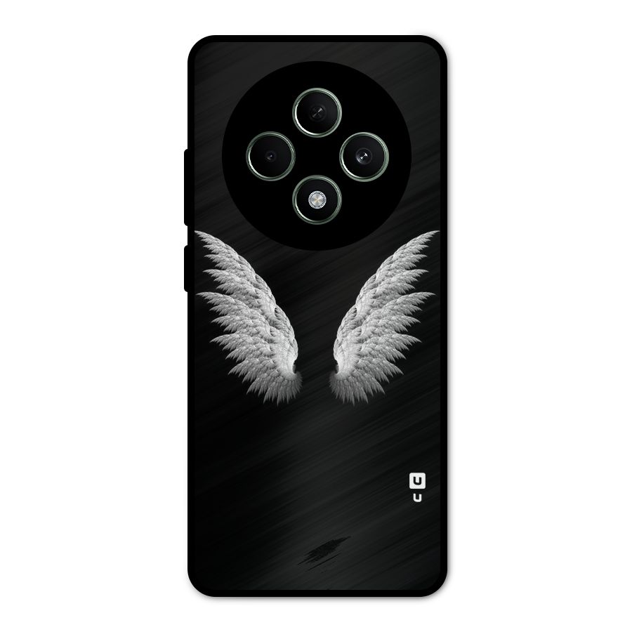 White Wings Metal Back Case for Oppo F27